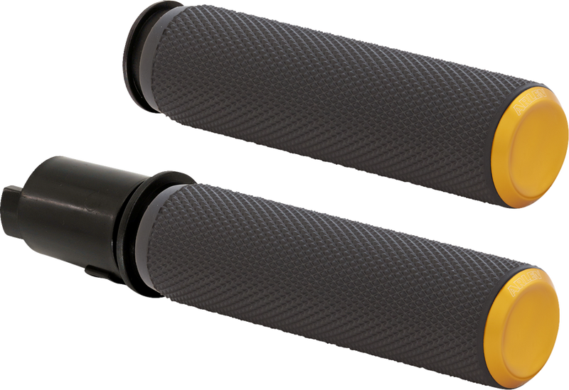 ARLEN NESS Grips - Knurled - TBW - Gold - 24-later FLHX / FLTRX - 500-054 - PartsOutlet.com.au