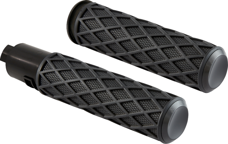 ARLEN NESS Grips - Diamond - TBW - Black - 24-later FLHX / FLTRX - 500-058 - PartsOutlet.com.au