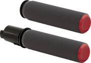 ARLEN NESS Grips - Knurled - TBW - Red - 24-later FLHX / FLTRX - 500-055 - PartsOutlet.com.au