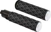 ARLEN NESS Grips - Diamond - TBW - Chrome - 24-later FLHX / FLTRX - 500-059 - PartsOutlet.com.au