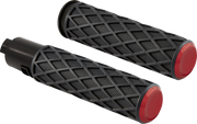 ARLEN NESS Grips - Diamond - TBW - Red - 24-later FLHX / FLTRX - 500-061 - PartsOutlet.com.au