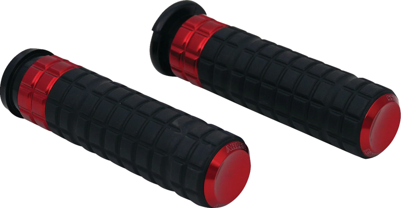ARLEN NESS Grips - SpeedLiner - Cable - Red - Harley-Davidson '80-'22 - 500-019 - PartsOutlet.com.au