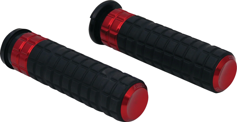 ARLEN NESS Grips - SpeedLiner - TBW - Red - Harley-Davidson '08-'24 - 500-021 - PartsOutlet.com.au
