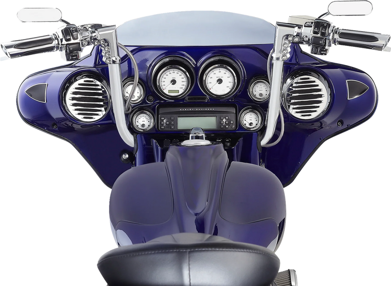 ARLEN NESS Grips - Comfort - Deep Cut - TBW - Chrome - 24-later FLHX / FLTRX - 500-070 - PartsOutlet.com.au