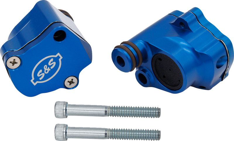 S&S CYCLE Breather Head Kit - Billet Anodized Blue - M8 900-1186 - PartsOutlet.com.au