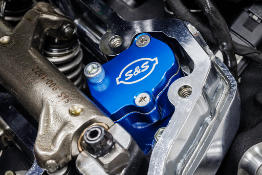 S&S CYCLE Breather Head Kit - Billet Anodized Blue - M8 900-1186 - PartsOutlet.com.au