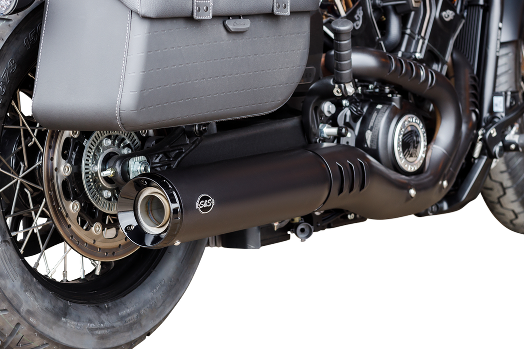 S&S CYCLE Grand National Slip-On Muffler 2025 Indian Scout - Black - 50-State 550-1121 - PartsOutlet.com.au