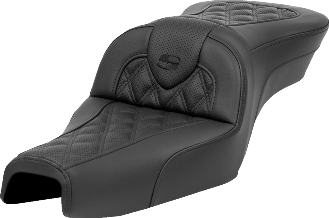 SADDLEMEN Roadsofa Seat - without Backrest - Lattice Stitch - XL '04-'22 - 807-03-182