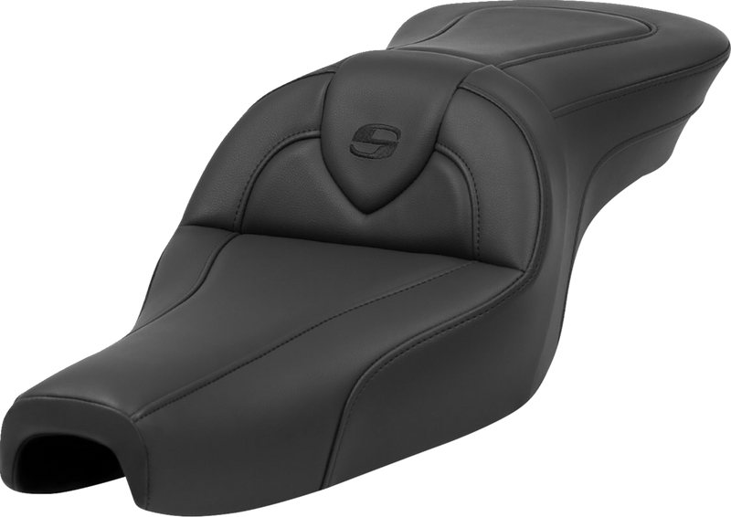 SADDLEMEN Roadsofa Seat - Black - Sportster XL '04-'22 - 3.3 Gal Tanks - 807-11-187 - PartsOutlet.com.au