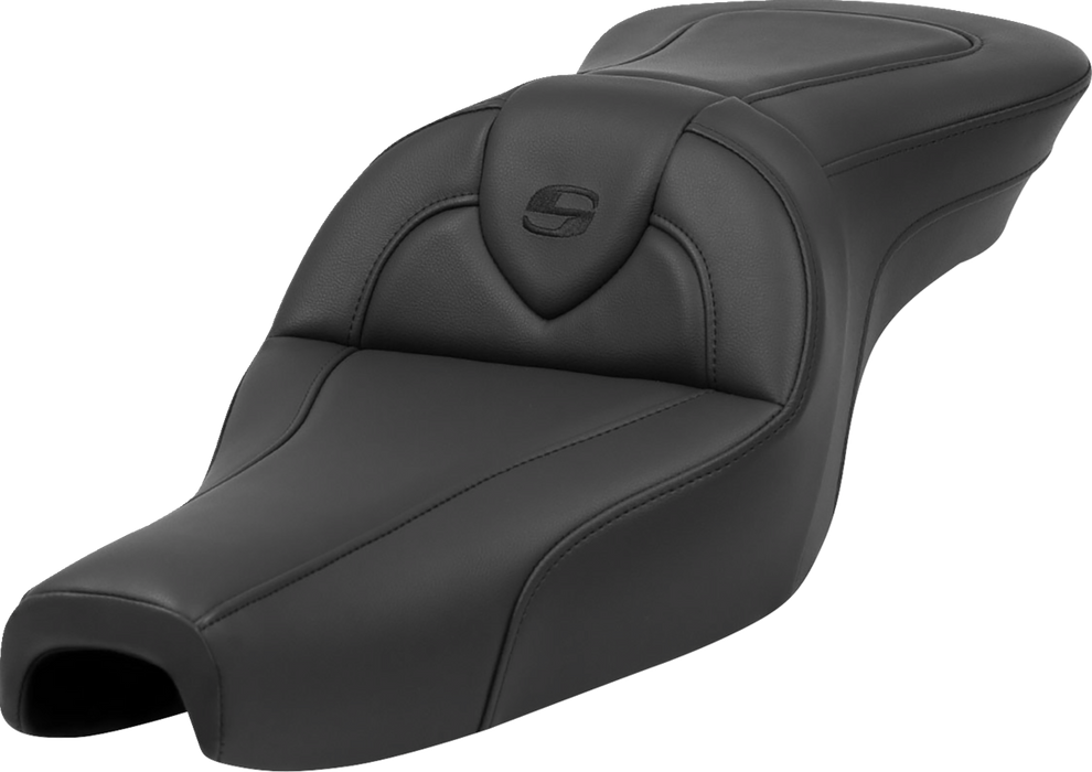 SADDLEMEN Roadsofa Seat - Black - Sportster XL '04-'22 - 3.3 Gal Tanks - 807-11-187 - PartsOutlet.com.au