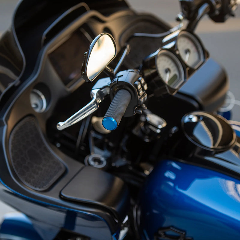 ARLEN NESS KNURLED GRIPS, BLUE - CABLE - 07-335 - PartsOutlet.com.au
