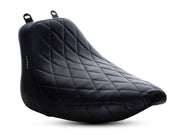 LE PERA Bare Bones Solo Seat With Black Diamond Stitch. Fits Softail Deluxe & Heritage Softail Classic 2018up - LYX-007DM - PartsOutlet.com.au
