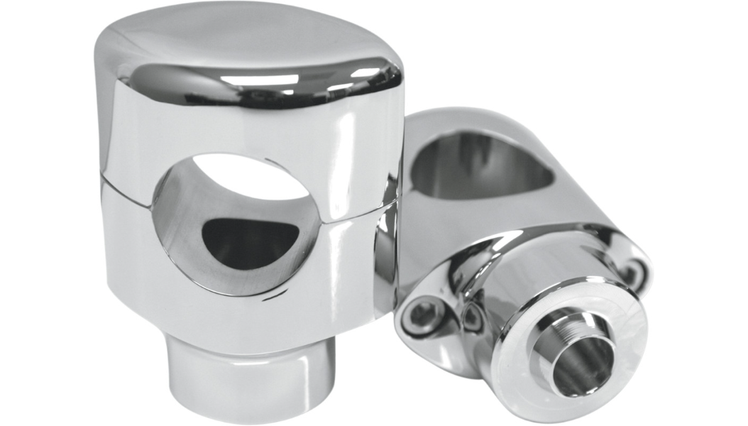 DRAG SPECIALTIES Risers - Big Buffalo - Springer - 1-1/2" - Chrome 0602-0418