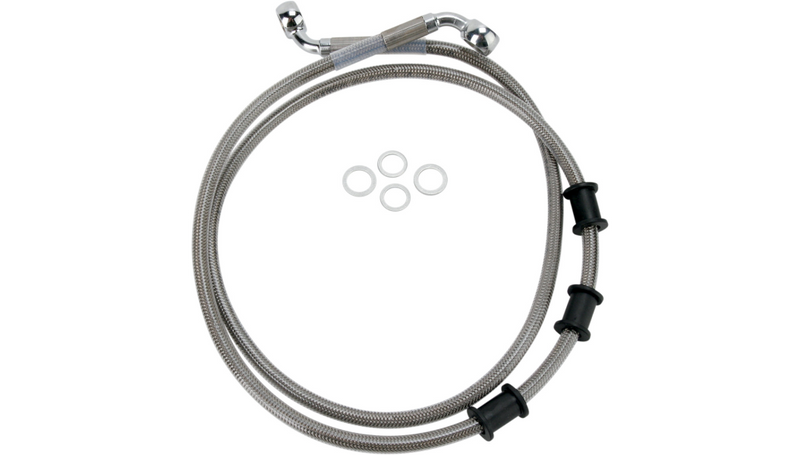 DRAG SPECIALTIES Brake Line - Front - +2" - Stainless Steel - Softail '08-'14 - 680219-2
