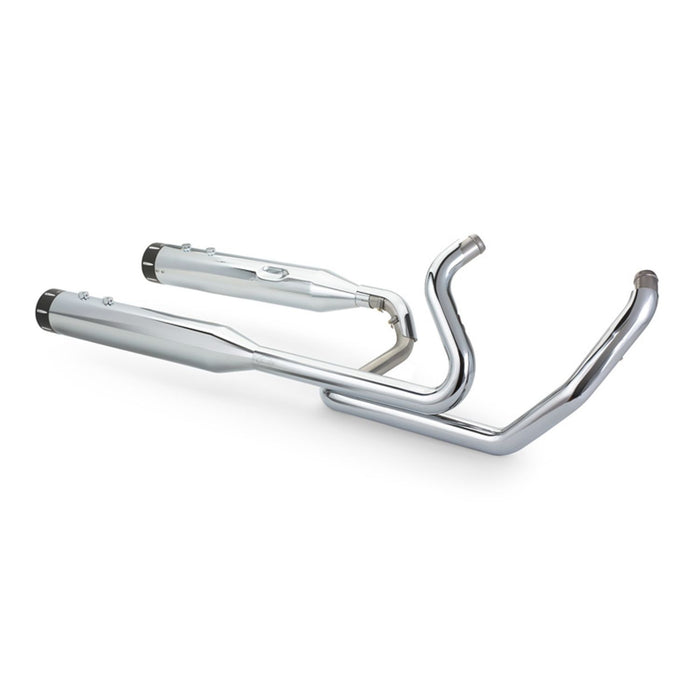 S&S CYCLE EL DORADO EXHAUST SYSTEM for 2009–2016 TOURING MODELS–Chrome with Black Tracer End Cap 550-0678B - PartsOutlet.com.au