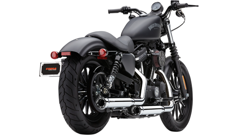 COBRA 3" RPT Mufflers - '14-'22 XL - Chrome - 6081