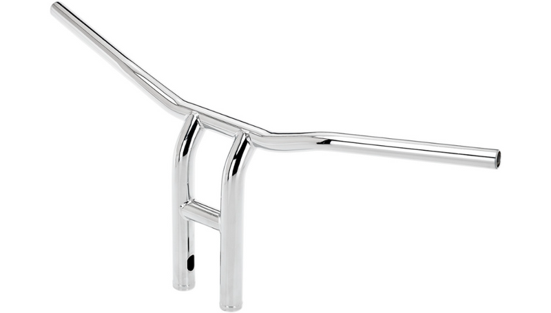 BILTWELL Handlebar - Tyson XL - Pullback - 12" - Chrome - SLOTTED - 6262-1053