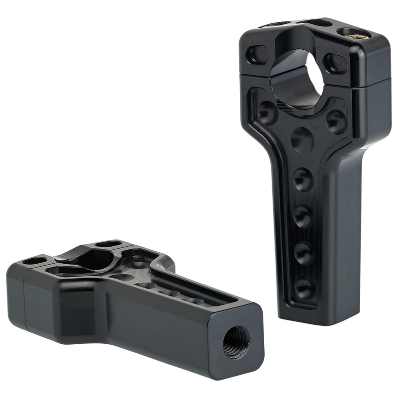JOKER MACHINE Risers - Dual - 4" - Harley Davidson - Black - 03-864B