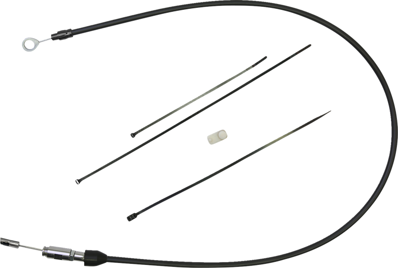 DRAG SPECIALTIES Clutch Cable - Upper - 35" - Black/Black - Softail '18-'23 - 6323401HE