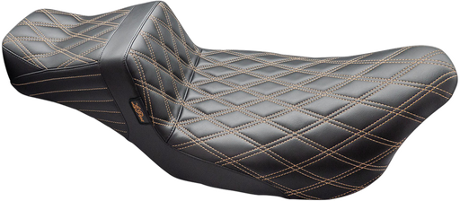 LE PERA Tailwhip Daddy Long Legs Seat - Double Diamond w/ Chestnut Thread - FLH/FLT '08-'24 LK-587DLDD-CHET - PartsOutlet.com.au