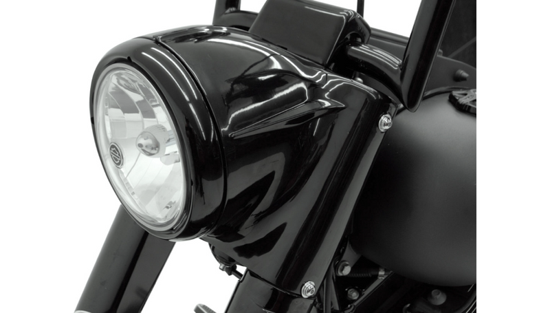 DRAG SPECIALTIES 7" Nacelle Headlight Kit - Black - FL '86-'15 - L20-0629GB