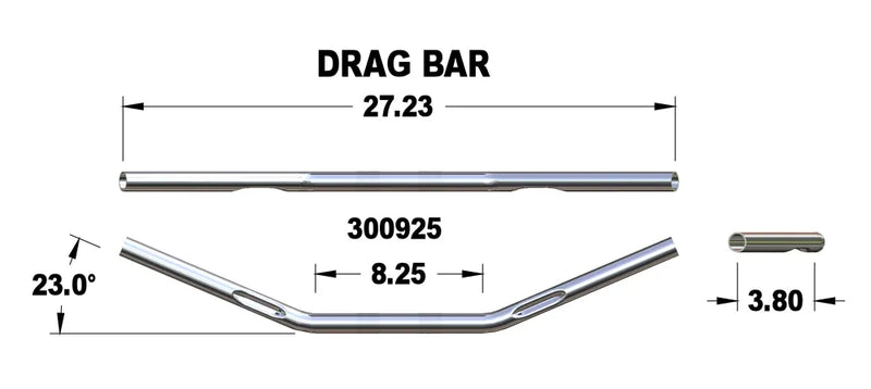 KHROME WERKS Handlebar - Drag 300925 - PartsOutlet.com.au