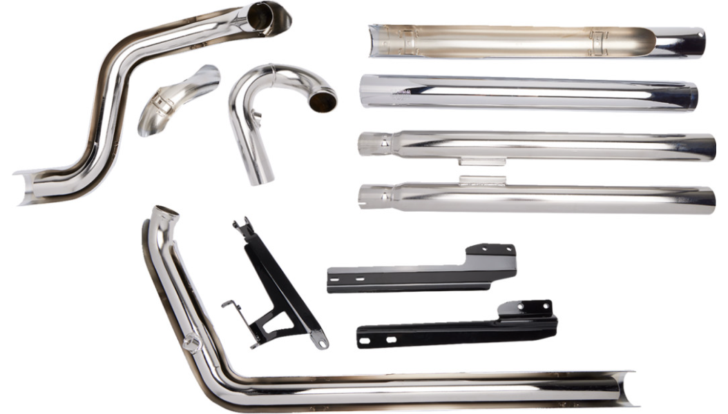 COBRA True Dual Exhaust - Billet Tip - '12-'17 Softail 6986 - PartsOutlet.com.au