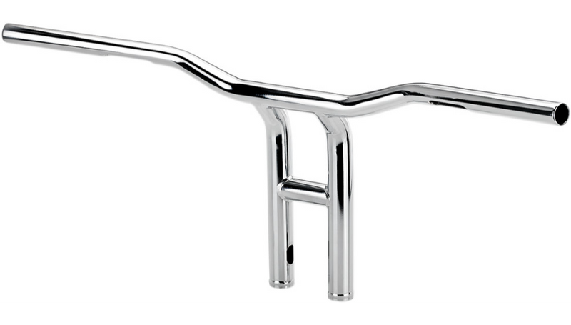 BILTWELL Handlebar - Tyson XL - Pullback - 12" - Chrome - SLOTTED - 6262-1053
