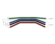 THRASHIN SUPPLY CO. Handlebar - Mid Bend - Chrome TSC-2700-3 - PartsOutlet.com.au