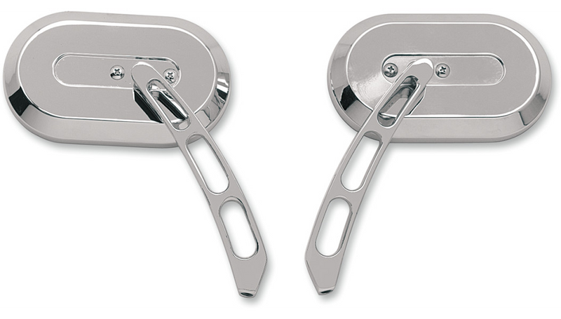 DRAG SPECIALTIES Left Large Oval Mirror 60-6232LBL1 - PartsOutlet.com.au