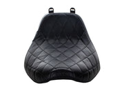 LE PERA Bare Bones Solo Seat With Black Diamond Stitch. Fits Softail Deluxe & Heritage Softail Classic 2018up - LYX-007DM - PartsOutlet.com.au