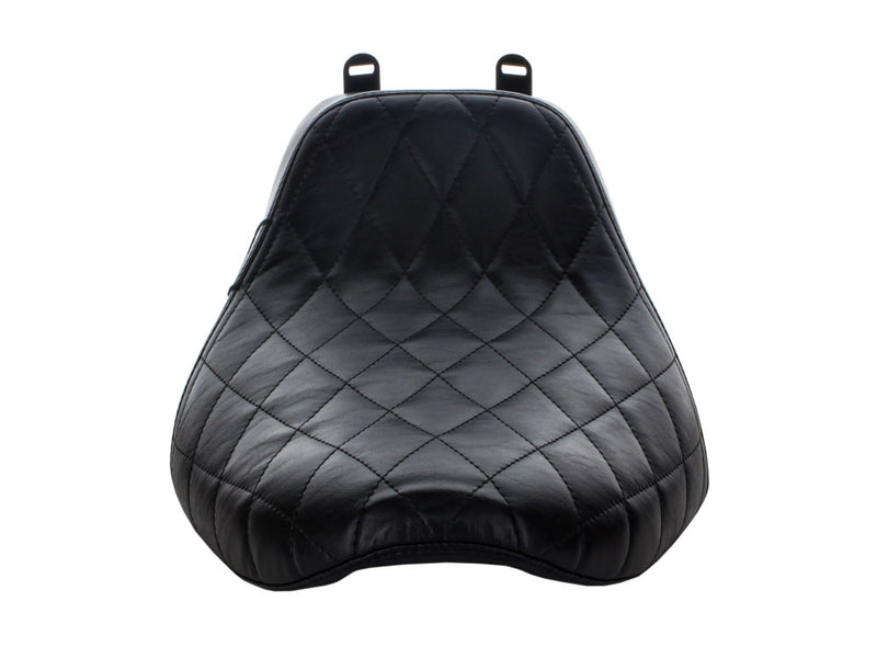 LE PERA Bare Bones Solo Seat With Black Diamond Stitch. Fits Softail Deluxe & Heritage Softail Classic 2018up - LYX-007DM - PartsOutlet.com.au