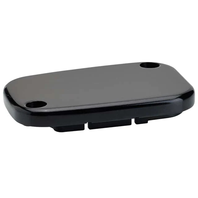 JOKER MACHINE Master Cylinder Cover - Brake - Front - Smooth - Black - '08-'23 FL - 08-004B - PartsOutlet.com.au