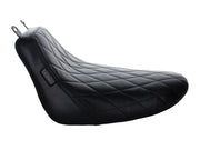 LE PERA Bare Bones Solo Seat With Black Diamond Stitch. Fits Softail Deluxe & Heritage Softail Classic 2018up - LYX-007DM - PartsOutlet.com.au
