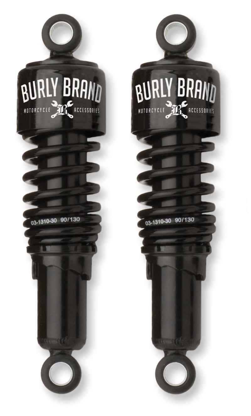 BURLY BRAND Slammer Shock - Black - 10.5" - '91-'17 FXD - B28-1202B