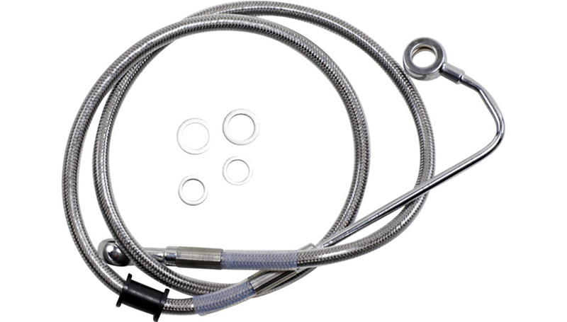 DRAG SPECIALTIES Brake Line - +6" - Stainless Steel - '15-'17 Softail - 618299-6