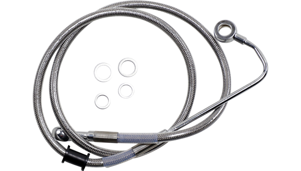 DRAG SPECIALTIES Brake Line - +6" - Stainless Steel - '15-'17 Softail 618299-6