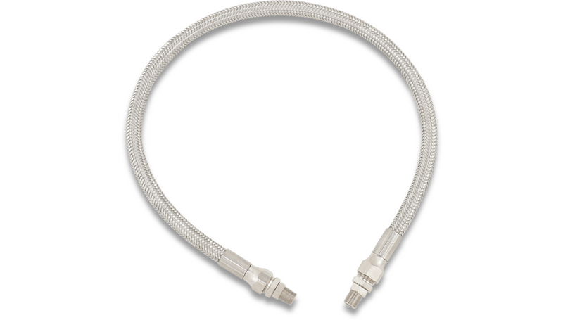 DRAG SPECIALTIES Oil Line with Fittings - Stainless Steel - 22" - 622