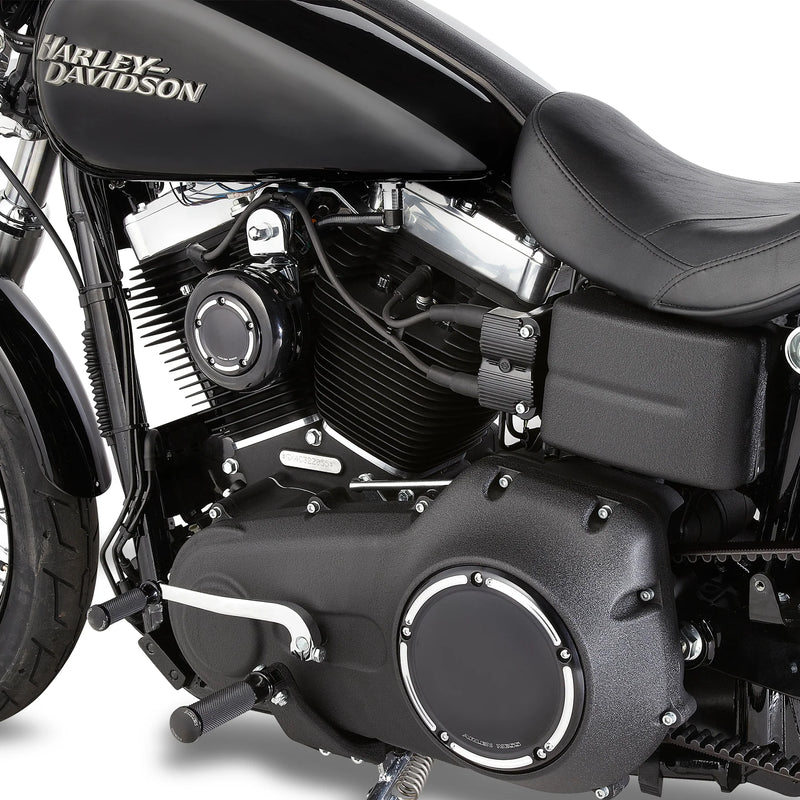 Black Speaker Horn Cover For Harley Dyna Fat Bob FXDF Wide Glide FXDWG Sportster Black Speaker Horn Cover For Harley Dyna Fat Bob FXDF Wide Glide FXDWG Sportster