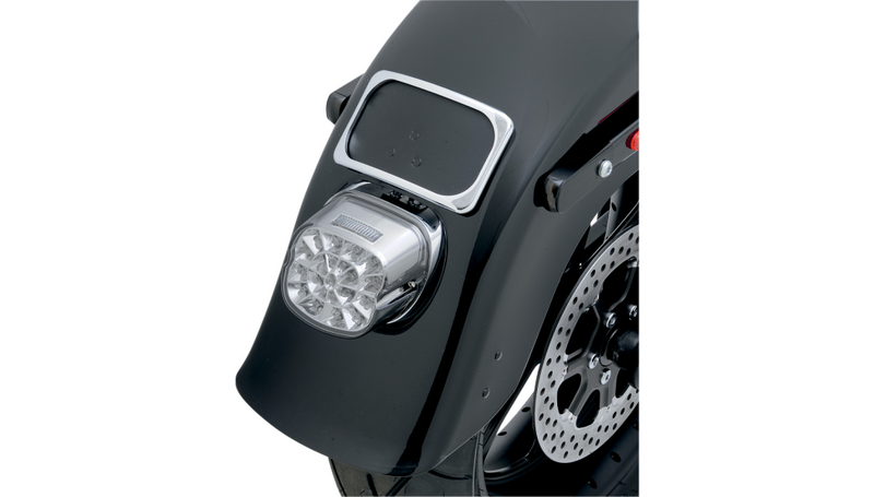 DRAG SPECIALTIES License Plate Mount - 3 Hole - 7" Chrome - 78070114