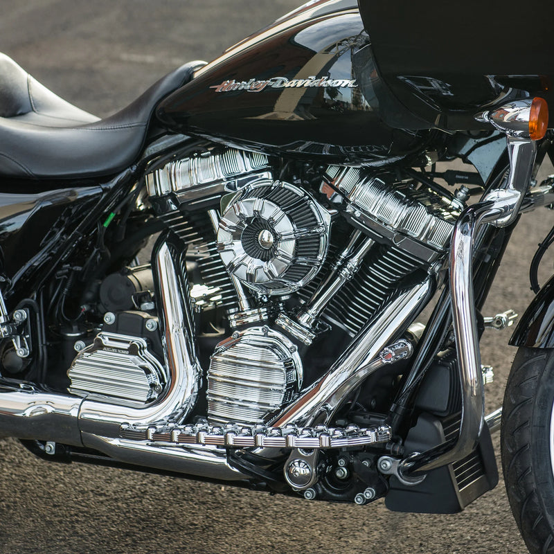 ARLEN NESS 10-GAUGE® INVERTED SERIES AIR CLEANER, CHROME - 00-17 - TWIN CAM (Exc. FBW & 99-01 FI FLT) - 18-942 - PartsOutlet.com.au