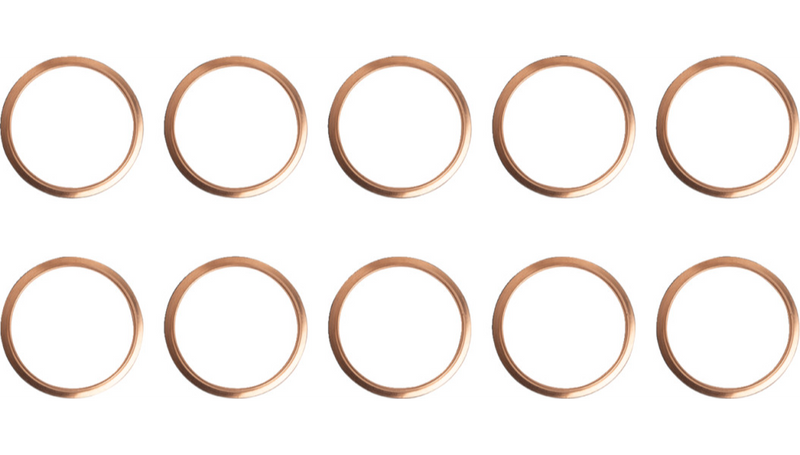JAMES GASKET Copper Exhaust Gasket - 10 Pack - Harley-Davidson '66-'84 - JGI-65834-68-A