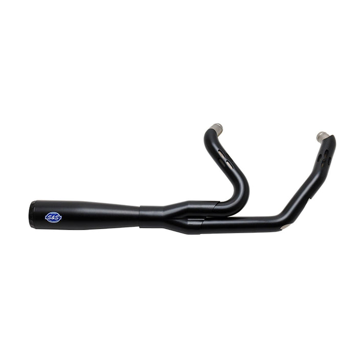 S&S CYCLE S&S Cycle Diamondback 2-1 50 State Exhaust System, Guardian Black with Black Endcap for 2017-'22 M8 Touring Models - 550-1027A - PartsOutlet.com.au