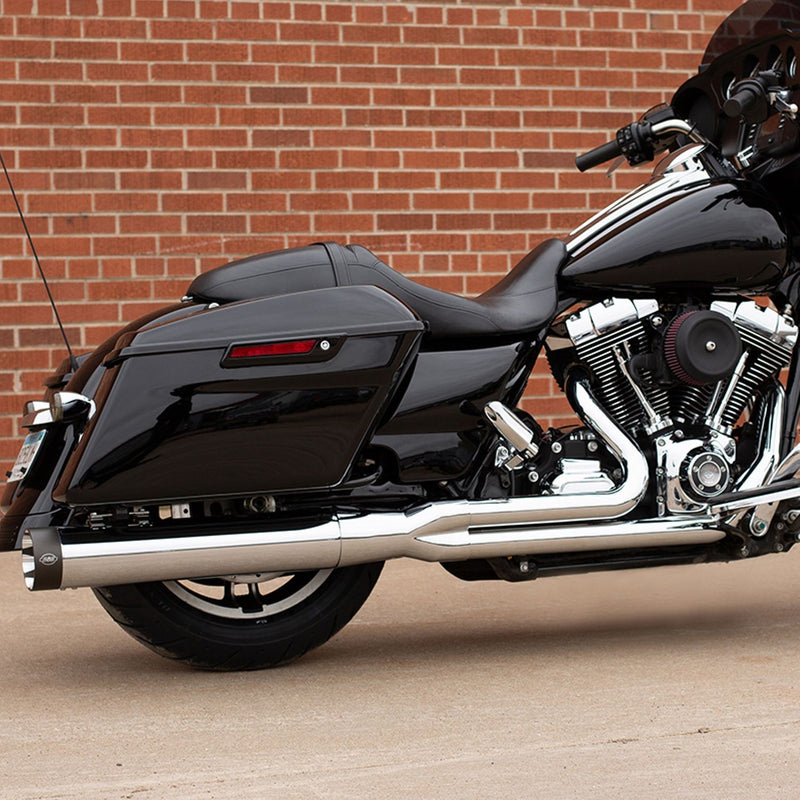 S&S CYCLE SIDEWINDER® 2-1 for 1995–’09 FL MODELS — 1995–’03, 2007 FL MODELS — CA emissions legal–Chrome 550-0776 - PartsOutlet.com.au