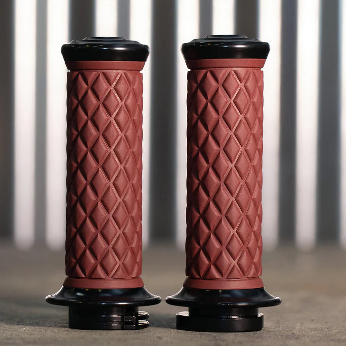 BILTWELL Grips - Alumicore - Replacement - Oxblood 6706-0301 - PartsOutlet.com.au