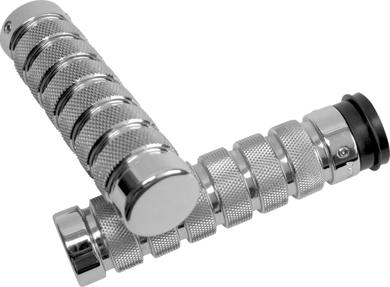 ACCUTRONIX Grips - Knurled - Notched - TBW - Chrome GR101-KNC
