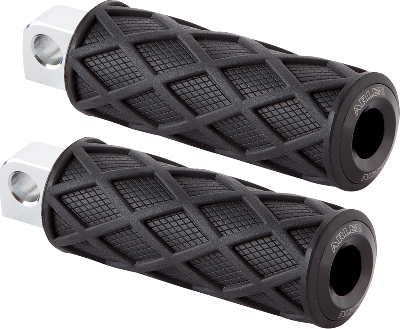ARLEN NESS Diamond Footpegs, Black - Standard Male Mount - 400-047 - PartsOutlet.com.au