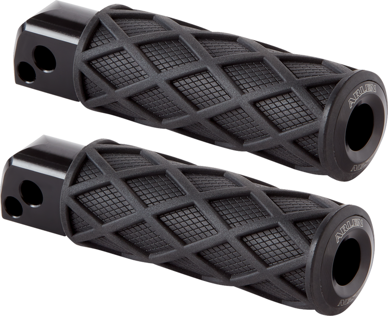 ARLEN NESS Diamond Footpegs, Black - 18-Up Softail Passenger - 400-053 - PartsOutlet.com.au