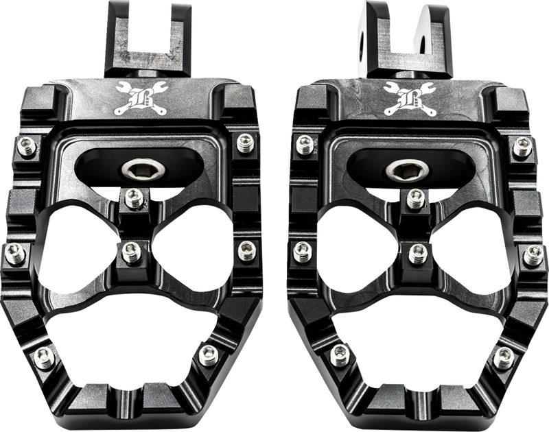 BURLY BRAND MX Evolution Pegs - Black - Softail '18-'24 - B13-1016B - PartsOutlet.com.au
