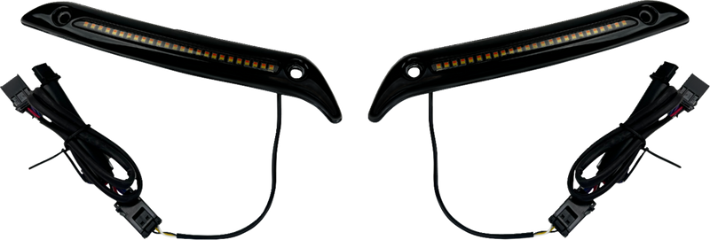 CUSTOM DYNAMICS LED Windshield Trim - Gloss Black CD-LRST-WT-B